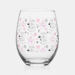 Happy Birthday Daughter Custom Name Stemless Wine Glass<br><div class="desc">This modern birthday design is created for a daughter and is also perfect for a granddaughter, niece, or anyone who is like a daughter. It can be given by fathers, mothers, grandparents, aunts, uncles, or anyone wishing to celebrate a special daughter-like bond. The design features elegant calligraphy, refined typography, and...</div>