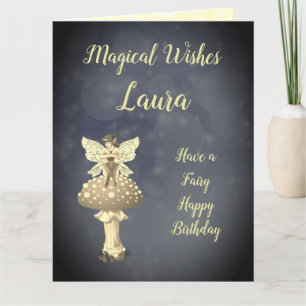 Happy Birthday Daughter Fairy design Card
