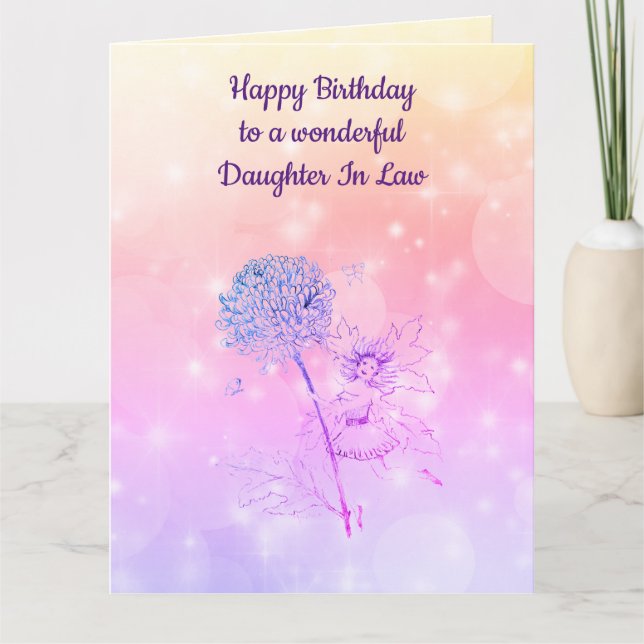 Happy Birthday Daughter In Law Card (Front)