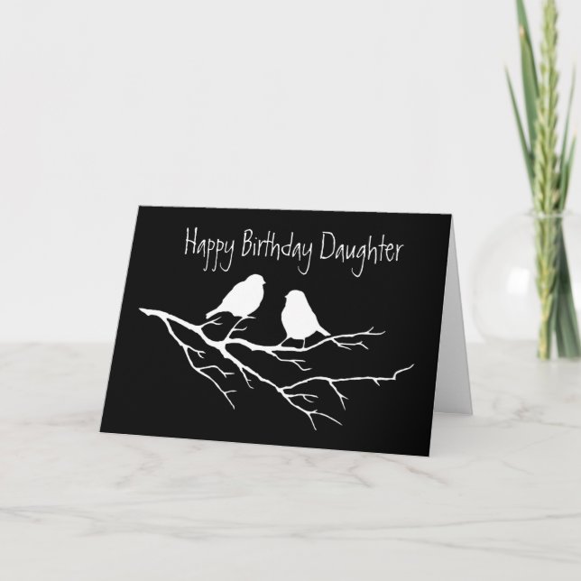 Happy Birthday Daughter Special Friend, Two Birds Card (Front)