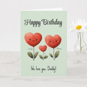 Happy Birthday Day Card For Daddy, With Poem, 