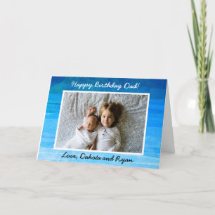 Happy Birthday Day Dad Personalized Photo Card