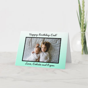 Happy Birthday Day Dad Personalized Photo Card