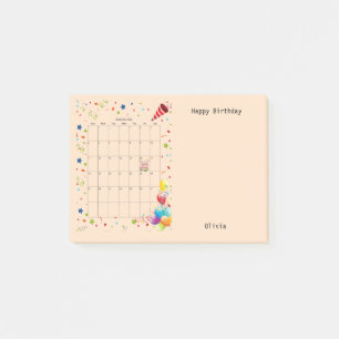 Happy Birthday December 2022 Post-it Notes