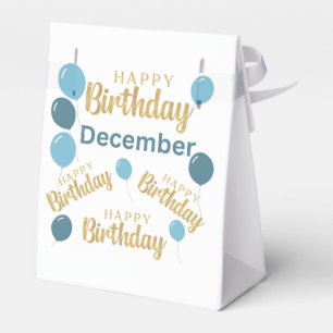 Happy birthday December birthdays Favour Box