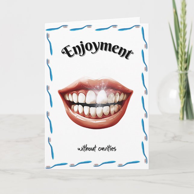 Happy Birthday Dentist Greeting Card (Front)