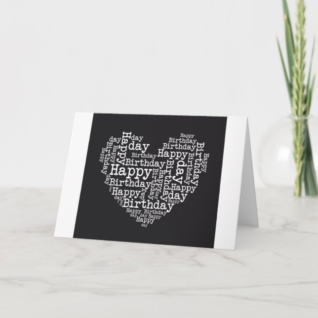 Happy birthday design card (Front)