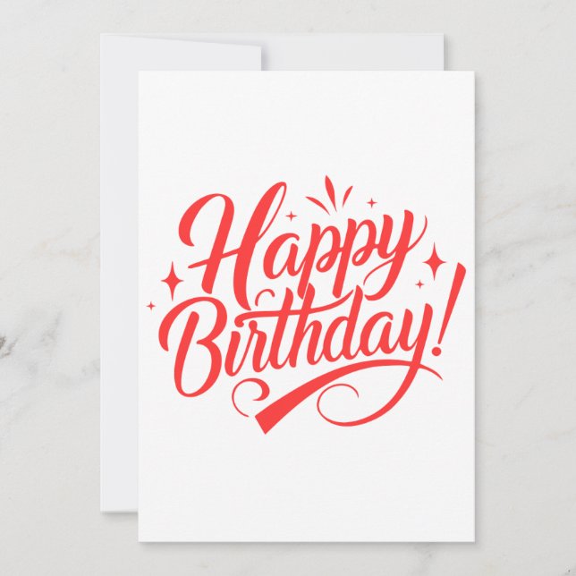 Happy Birthday Design – Perfect for Cards (Front)
