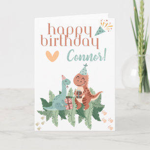 Happy Birthday Dinosaur Card