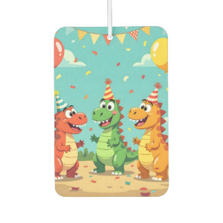 Happy birthday dinosaurs theme air freshener