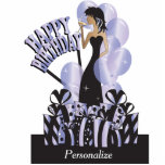 Happy Birthday Diva Girl | DIY Name | Tanzanite Standing Photo Sculpture<br><div class="desc">Free-standing Birthday Cutouts. Makes a great conversation starter! Happy Birthday Cake and Table Toppers. - This adorable DIY happy birthday table /cake topper will be a giant hit at her party. Perfect for any age 21 and above. ⭐This Product is 100% Customizable. Graphics and text can be deleted, moved, resized,...</div>