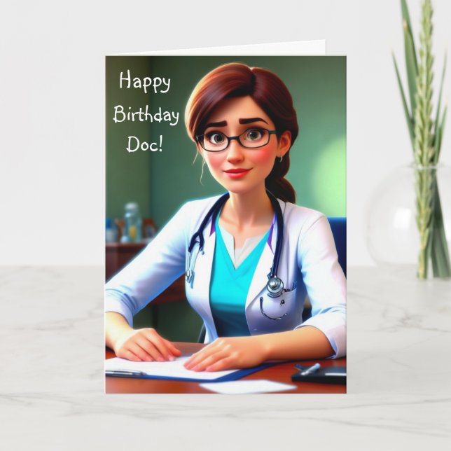 Happy Birthday Doctor Card (Front)