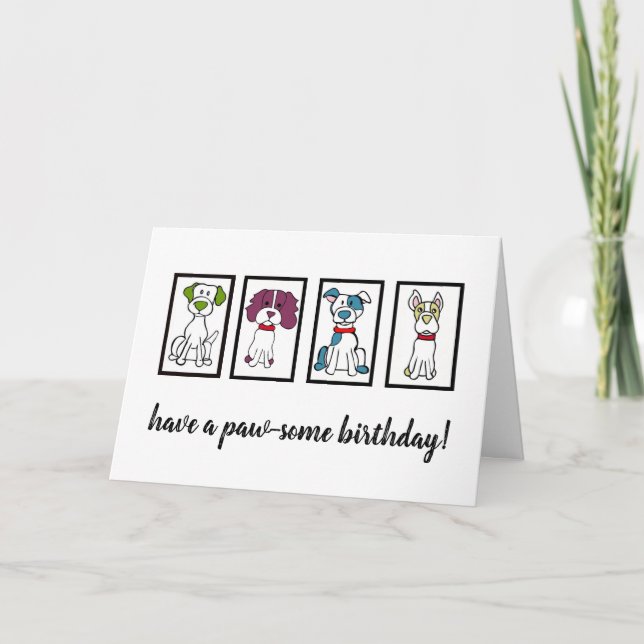 Happy Birthday - Dog Card (Front)