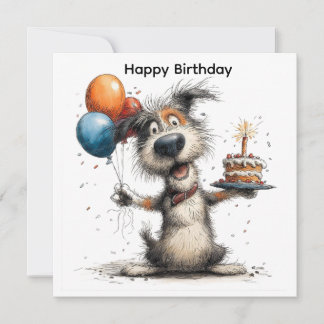 happy birthday dog card