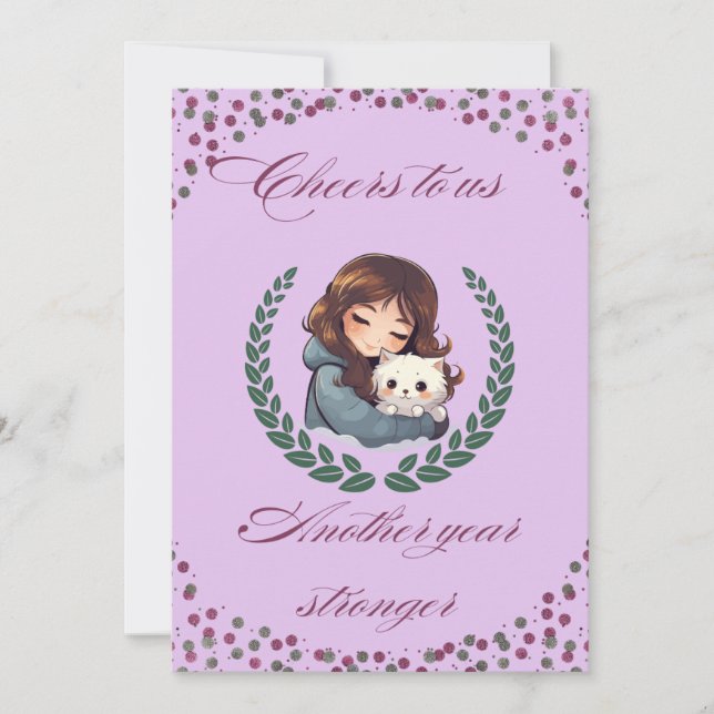 Happy birthday dog,cat,pet animals Invitation card (Front)
