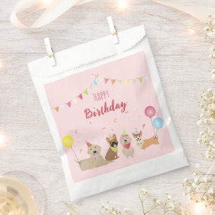 Happy Birthday Dog Party Favour Bag