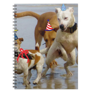 happy birthday dogs notebook