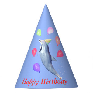 Happy Birthday Dolphin Party Hat