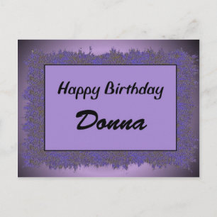 Happy Birthday Donna Postcard