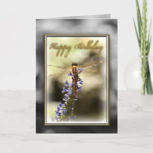 Happy Birthday Dragonfly Card