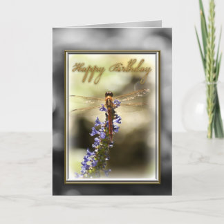 Happy Birthday Dragonfly Card
