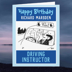 Happy Birthday Driving Instructor Card