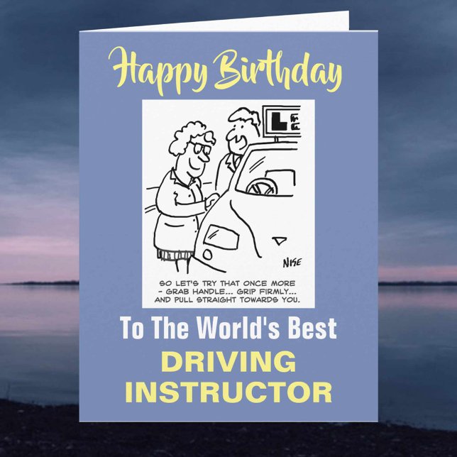 Happy Birthday Driving Instructor -Driving Lessons Card (Creator Uploaded)