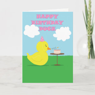 Happy Birthday Duck Card