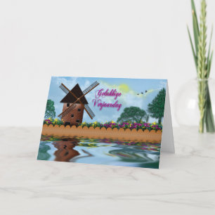 Happy Birthday Dutch - Gelukkige Verjaardag Card
