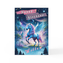 Happy Birthday (Editable) Folded Greeting Card 