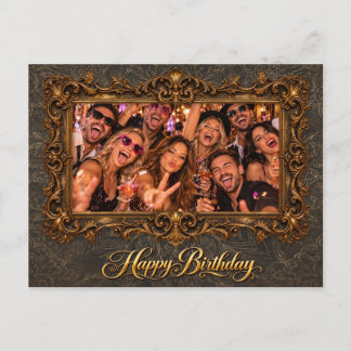 Happy Birthday – Elegant Vintage Birthday Card