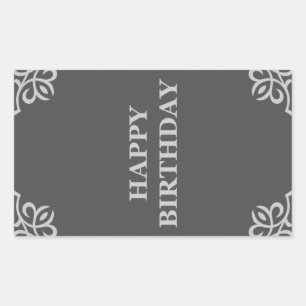 happy birthday (elegantGreys) Sticker