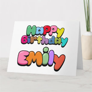 Happy Birthday Emily Card