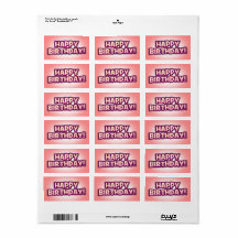Happy Birthday Envelope/Parcel Greetings Sticker 3