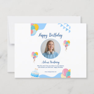 Happy Birthday Event Card–Perfect for Celebration Postcard
