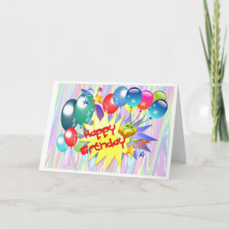 Happy Birthday explosion Card