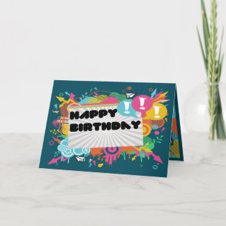 Happy Birthday Explosion Card