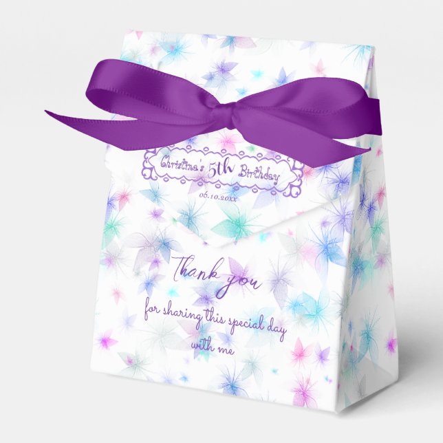 Happy Birthday Fairy 01 Favor Box (Front Side)