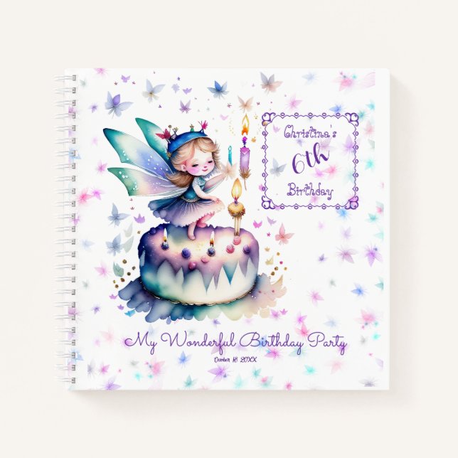 Happy Birthday Fairy 01 Notebook (Front)