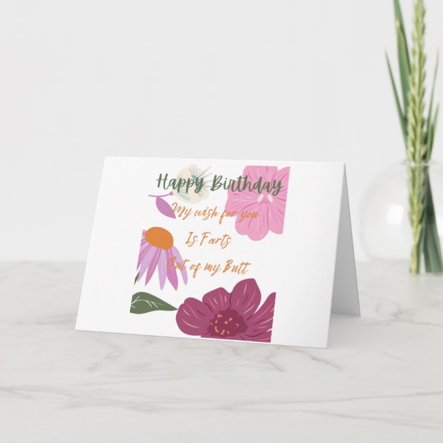Happy Birthday Farts Card (Front)