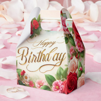 happy birthday favor box