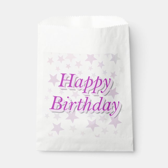 Happy Birthday! Favour Bag (Front)