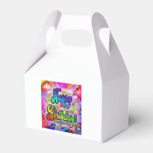 Happy Birthday Favour Box Vista Express