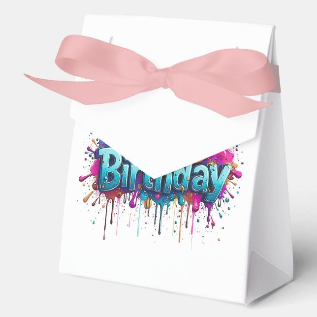 Happy Birthday Favour Boxes (Front)