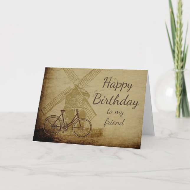 Happy Birthday Favourite Dutch person Friend Card (Front)