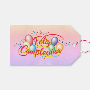 Happy birthday   Feliz Cumpleaños Gift Tags