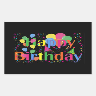 Happy Birthday, festive birthday celebration Sticker