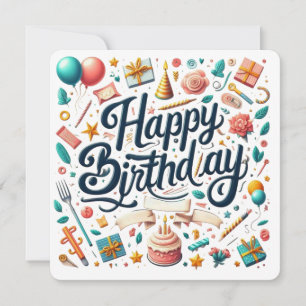 Happy Birthday Festive Party Invitation