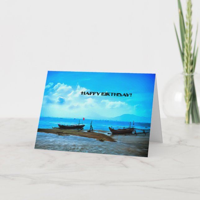 Happy Birthday Fine Art Card (Front)