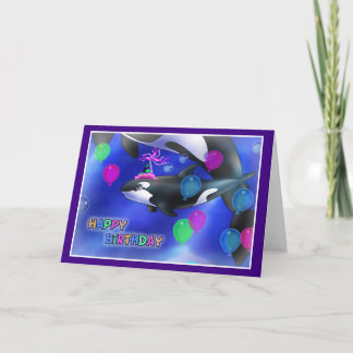 Happy Birthday Fish style 010 Card